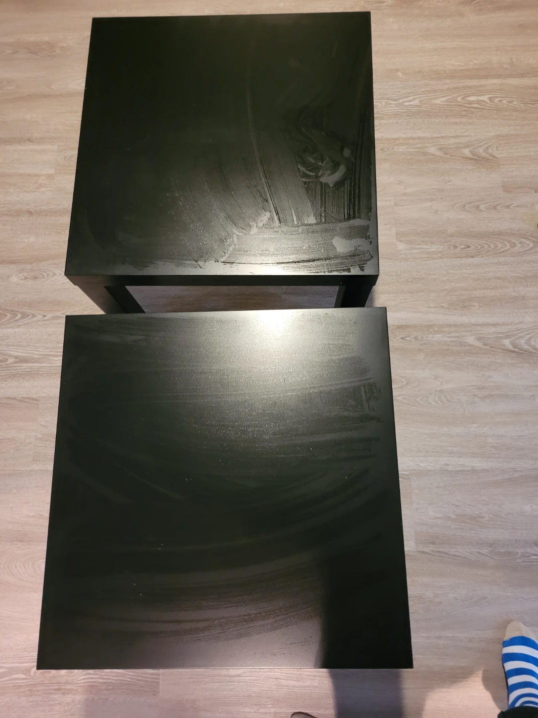 2x Black Side Tables - photo 2