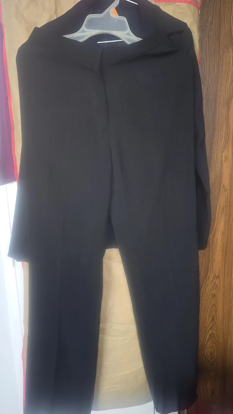Mahalaxmi Silks Black Trouser Suit Set - Size L - photo 3