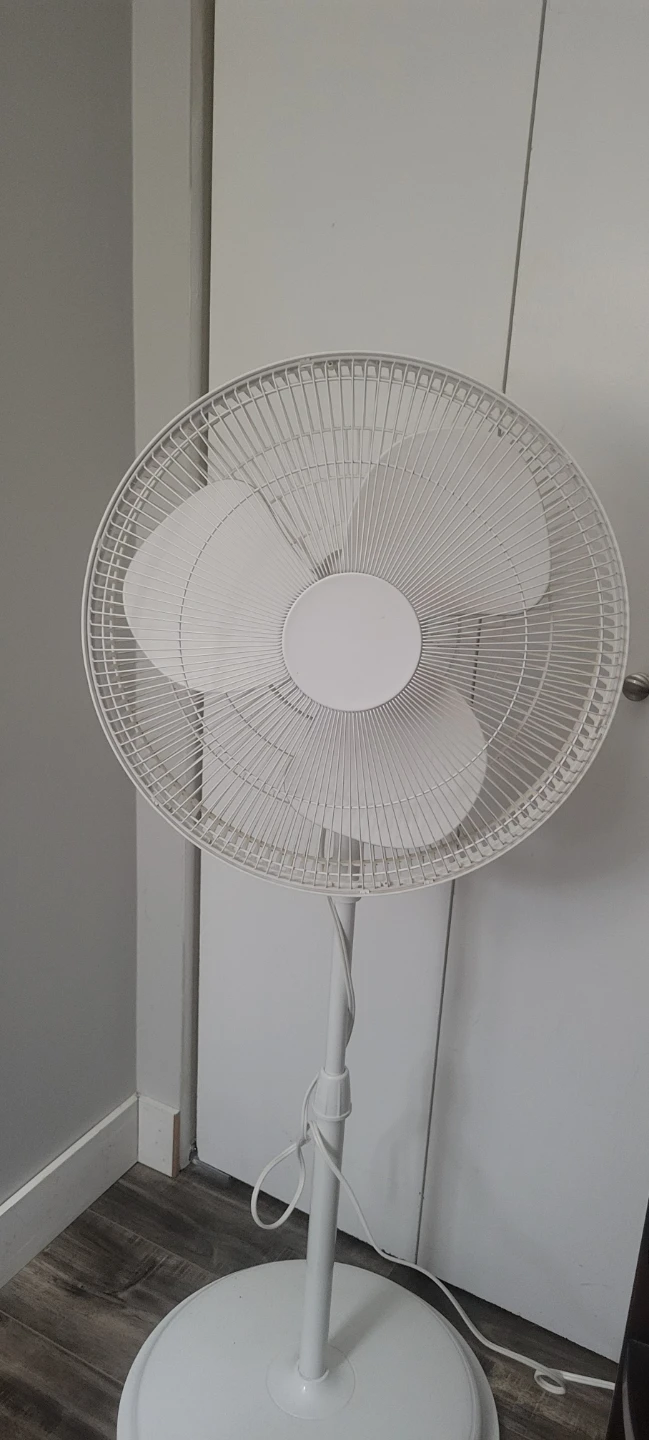 White Pedestal Fan - photo 2