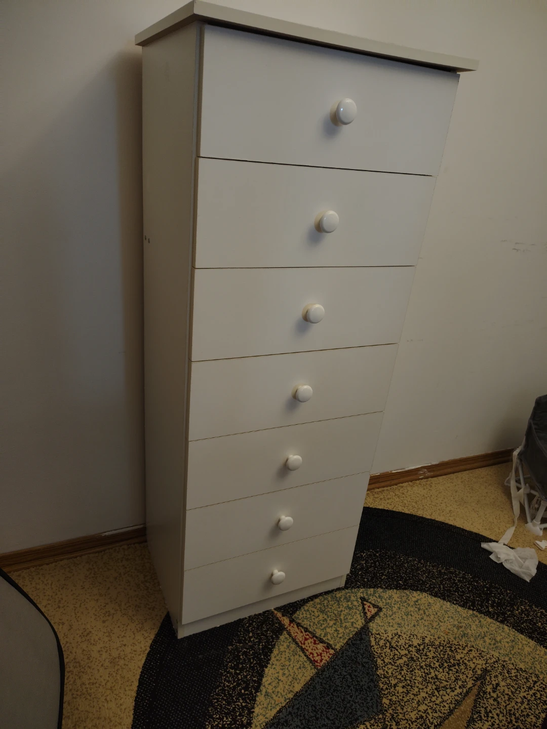 White 7-Drawer Tall Dresser - photo 3