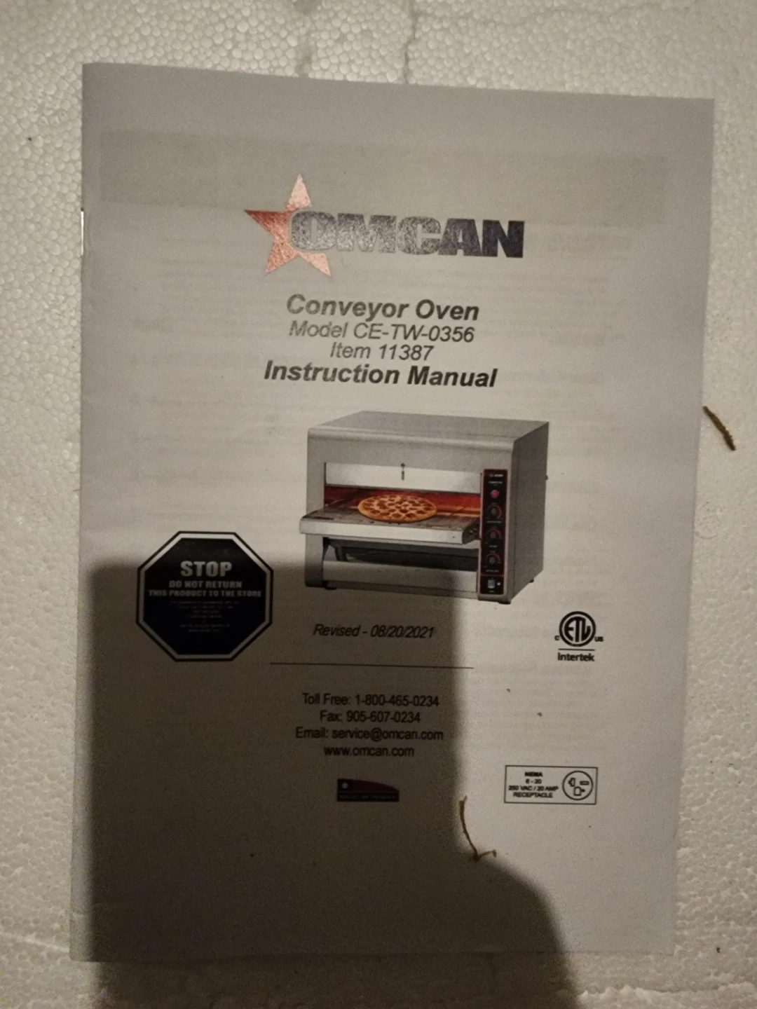 Omcan CE-TW-0356 Conveyor Toaster Oven - photo 2