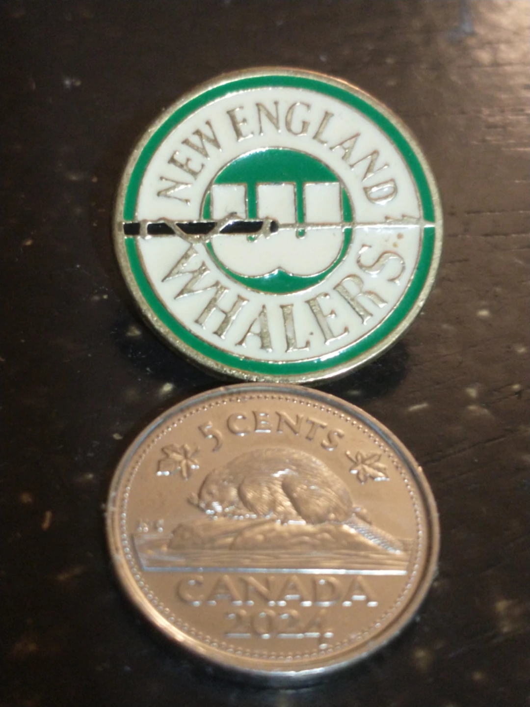 1972-1979 Defunct WHA New England Whalers Hockey Pin - photo 2