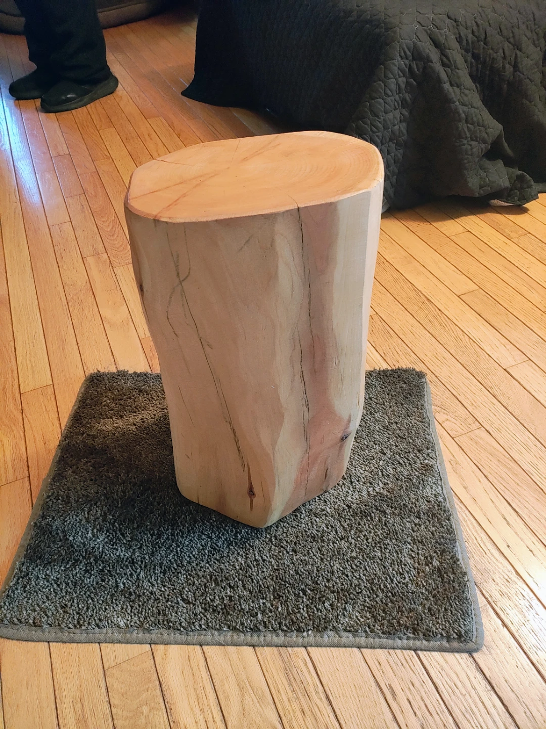 Natural Wood Log Side Table / Stool – Rustic Decor - photo 4
