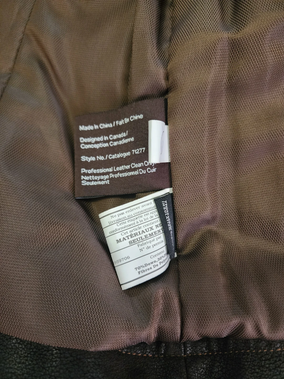 Danier Brown Genuine Leather Jacket - photo 4