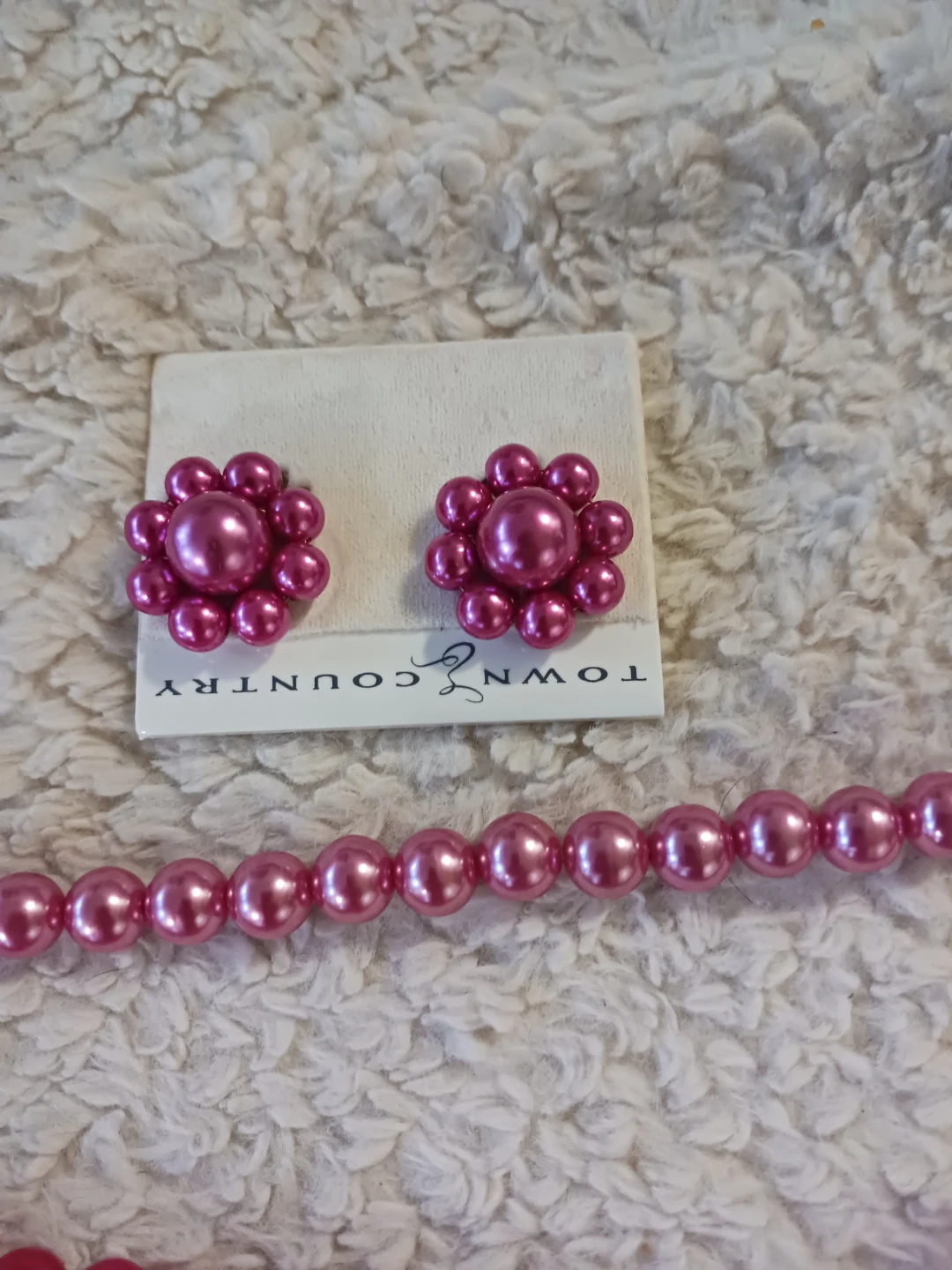 Town & Country Pearl Necklace Bracelet and Earring Set - photo 2