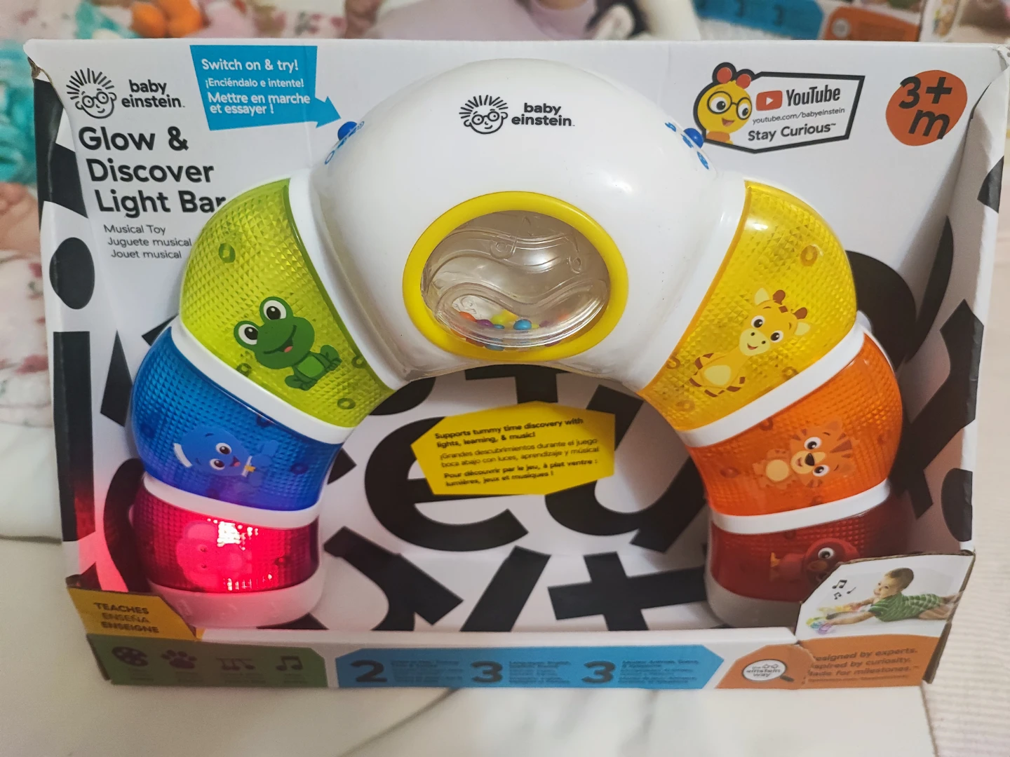 Baby Einstein Glow & Discover Light Bar Musical Toy