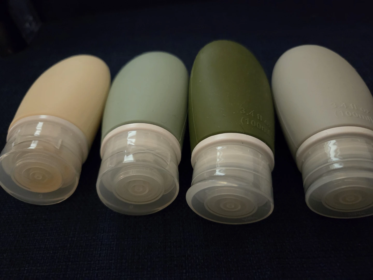 Set of 4 Travel Squeeze Bottles - 100ml
