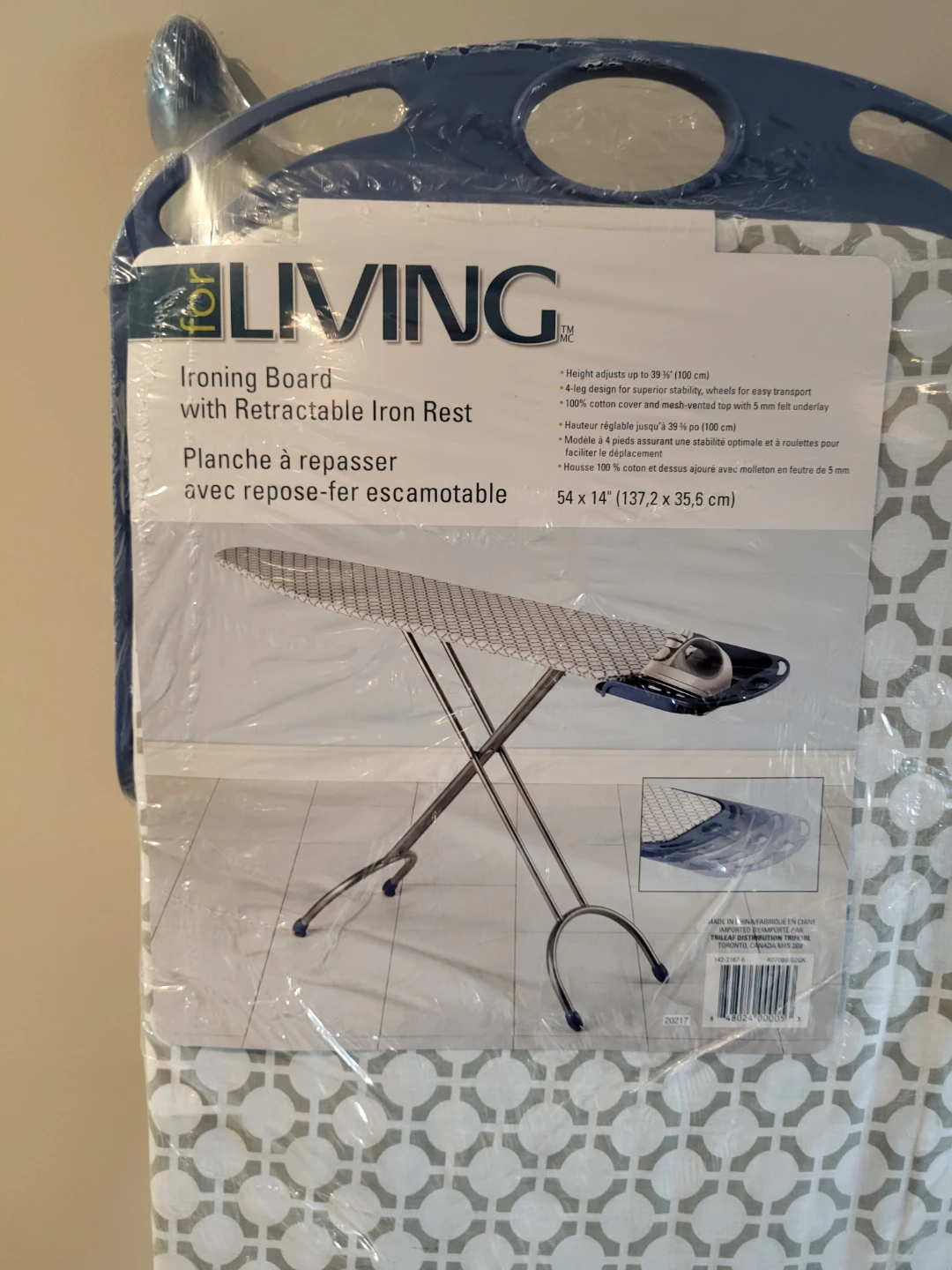 For Living Ironing Board with Retractable Iron Rest - photo 2