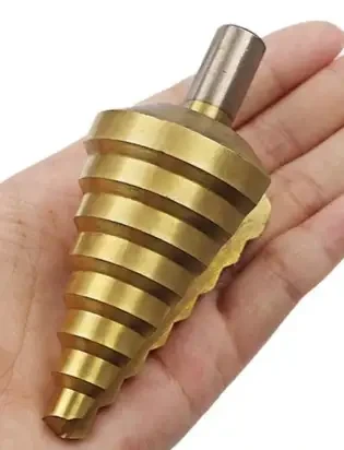 10-45mm Titanium-Coated HSS Step Drill Bit