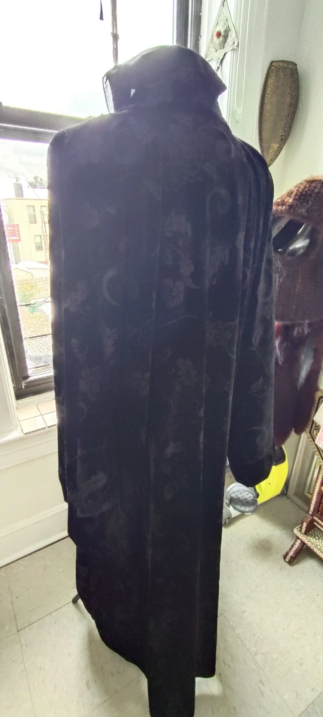 Black Velvet Burnout Abaya عبايا - photo 2