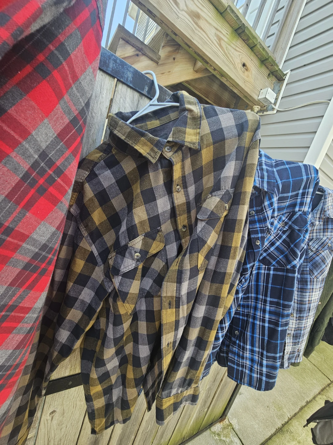 Rugged Wear Plaid Flannel Shirt XL
