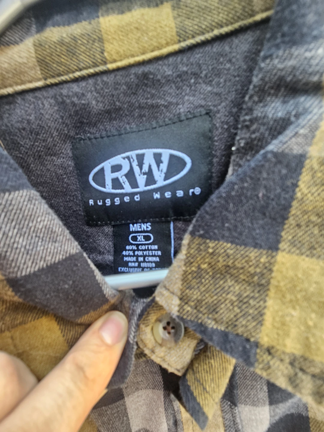 Rugged Wear Plaid Flannel Shirt XL - photo 2