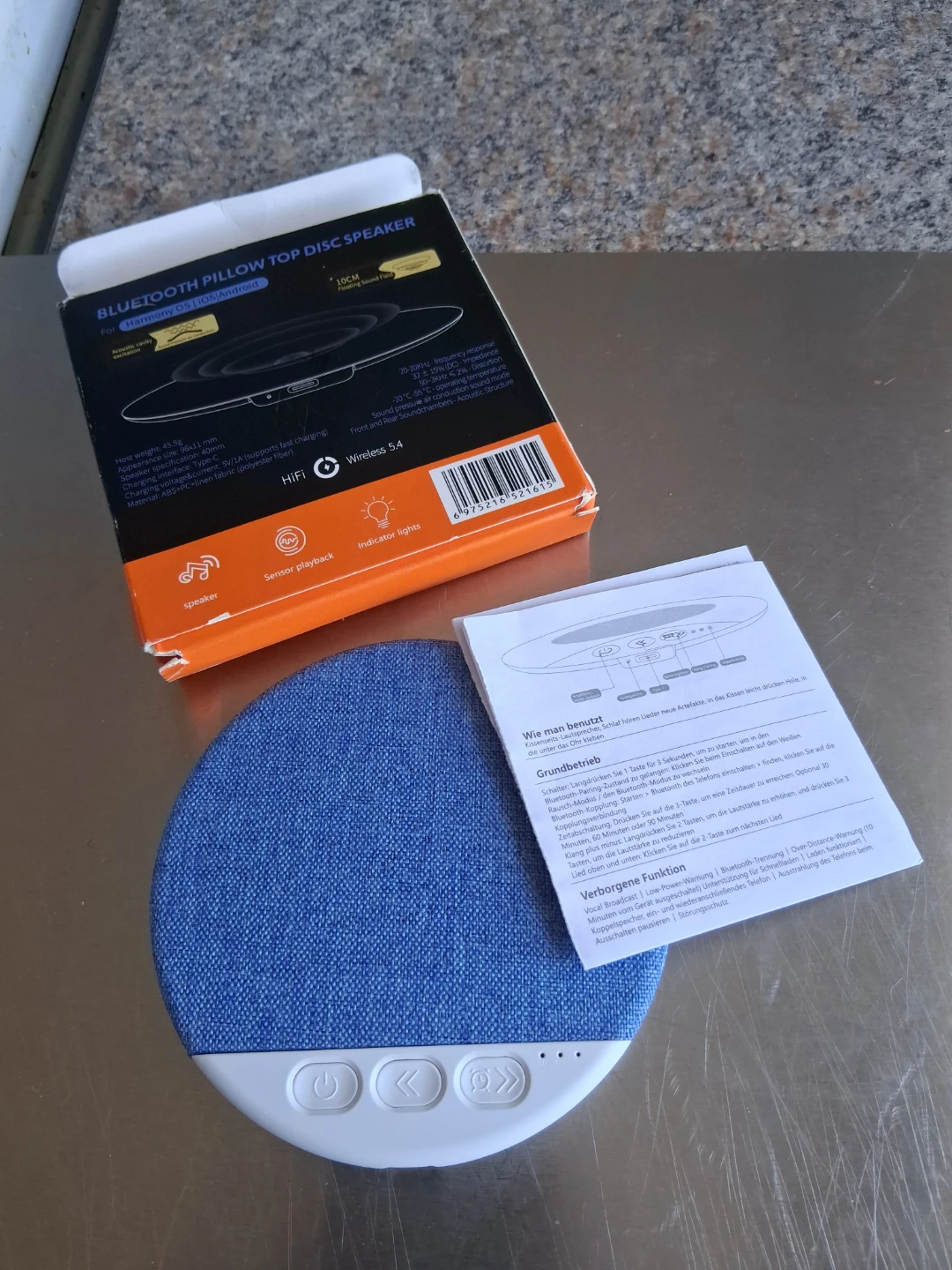 Bluetooth Pillow Top Disc Speaker