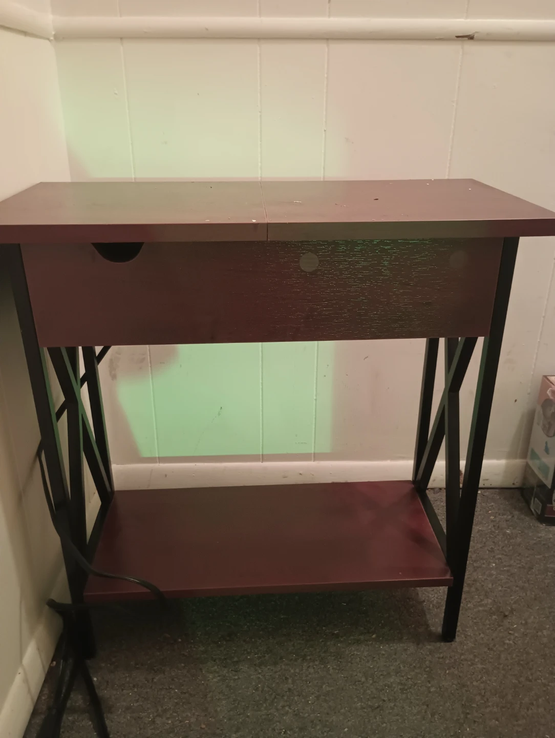 Small Wooden Desk with Drawer - photo 2