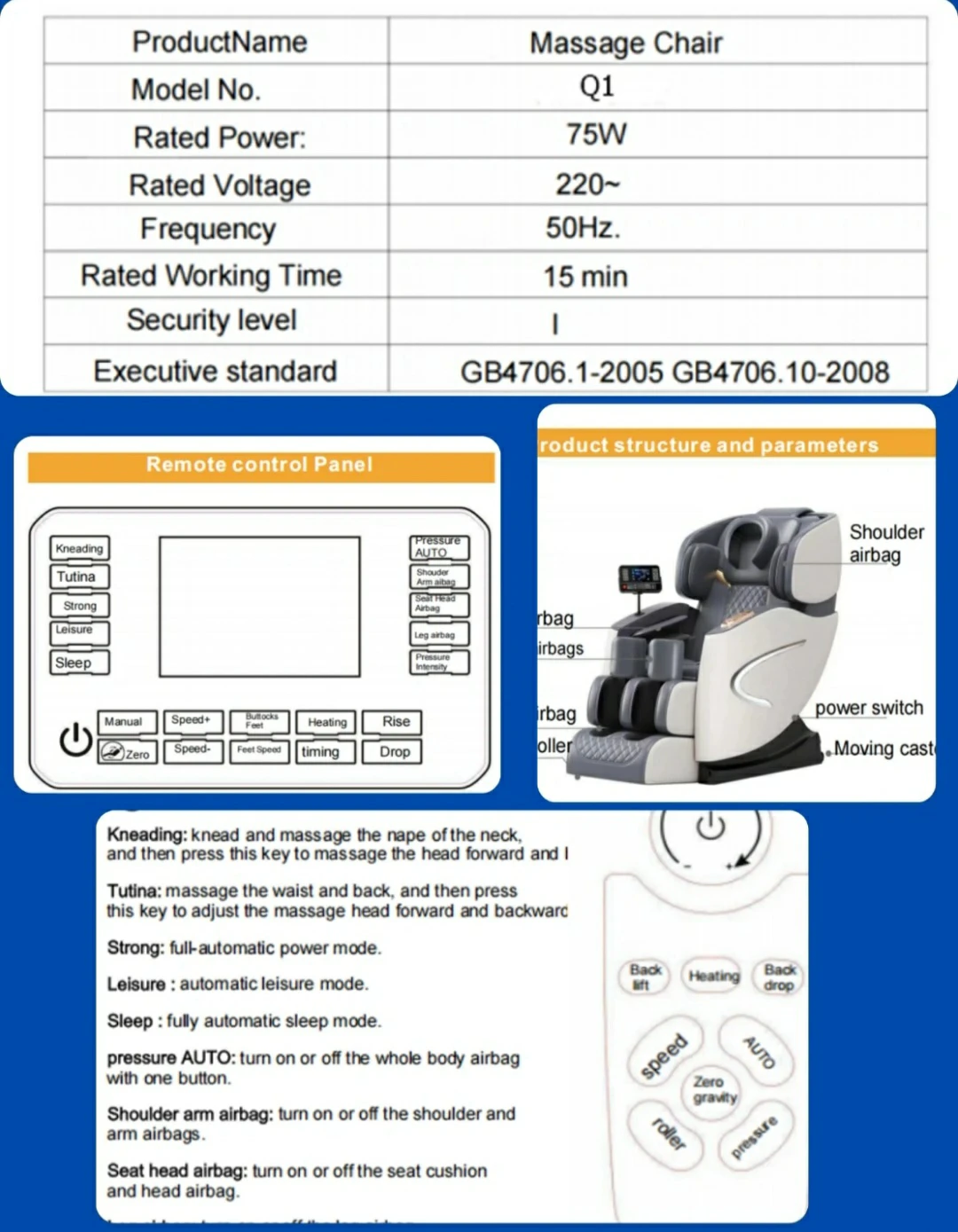 New! Massage Chair Q1 salon, spa, therapy and ho.e - photo 2