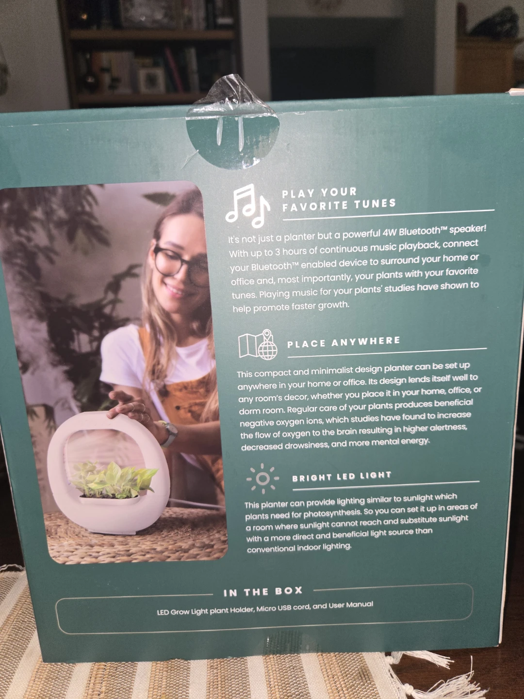 LED Grow Light Plant Holder with Bluetooth Speaker - photo 2
