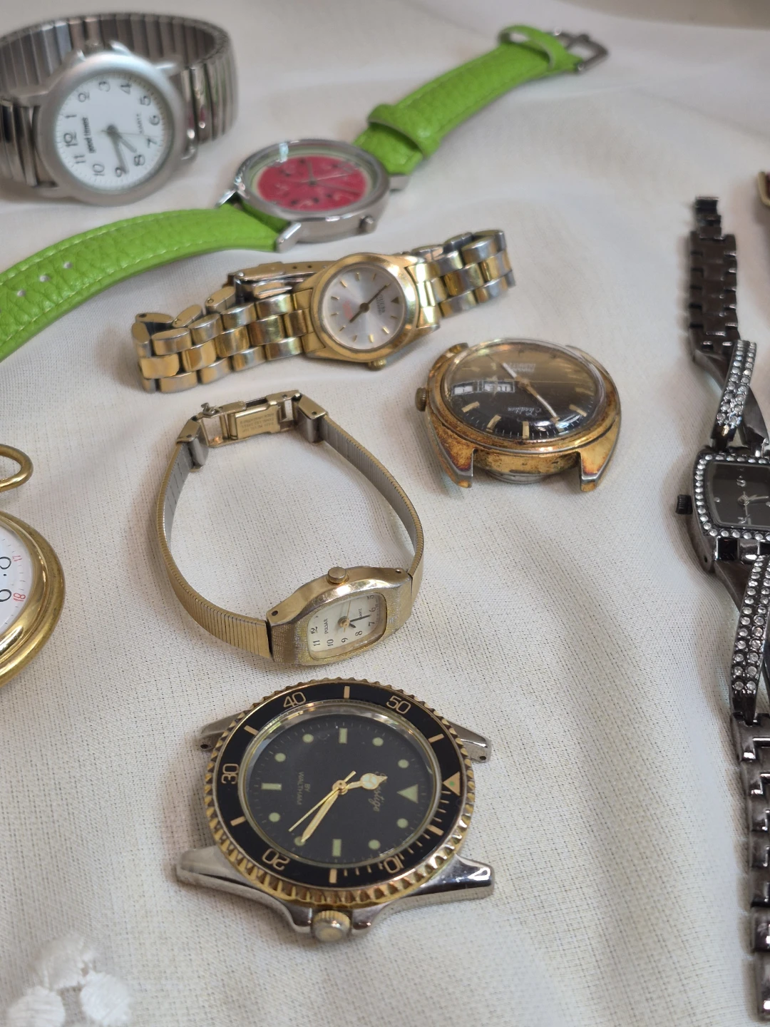 Mix Misc. Lot of 10 Watches, Working Not Working Parts - photo 5