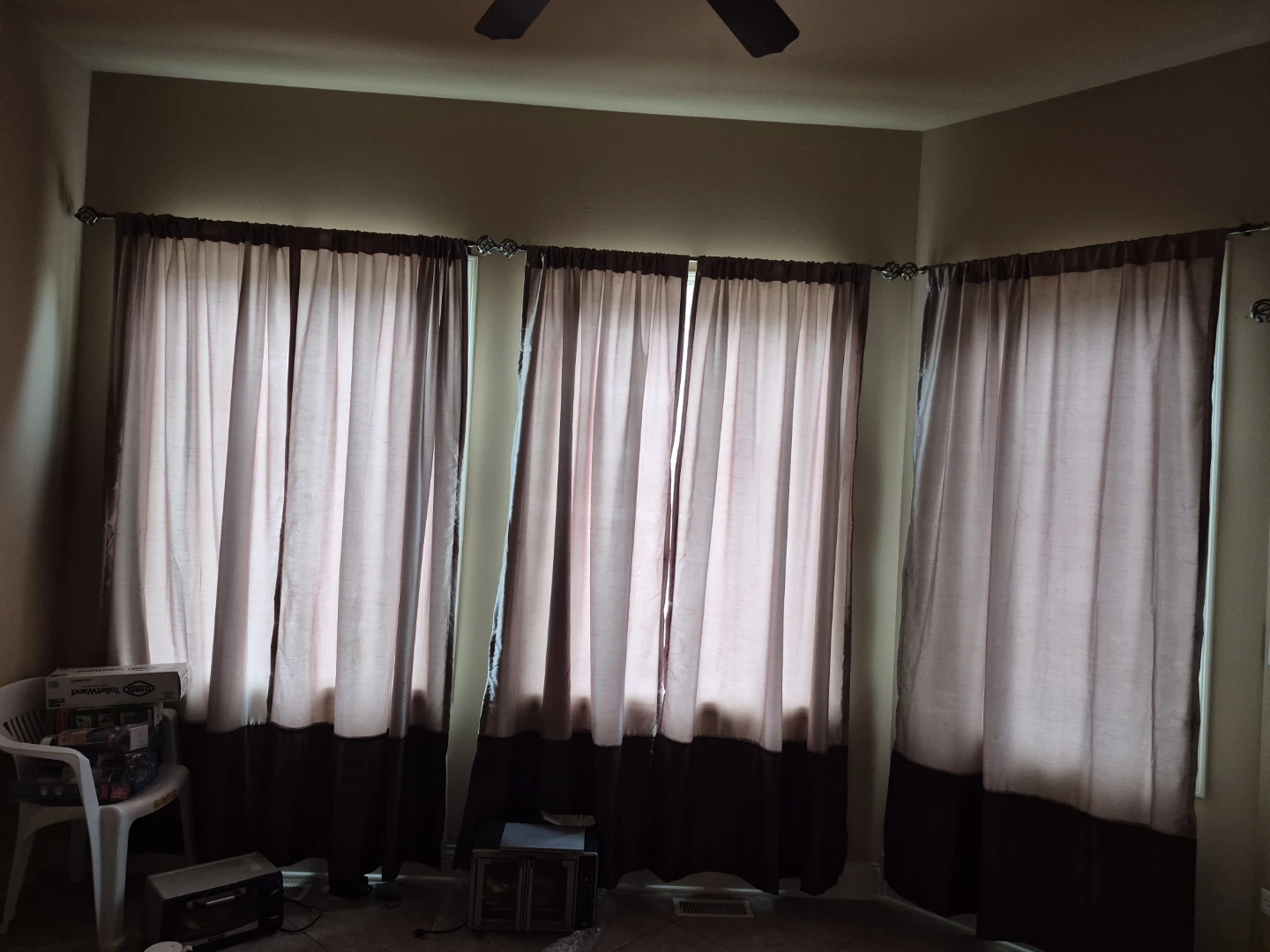 Burlap Window Curtains