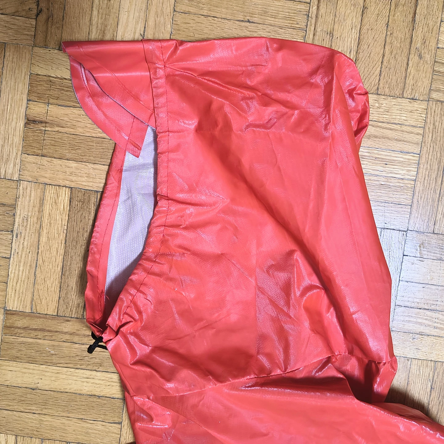 Red Orange Motocyclist Rain Poncho - photo 2