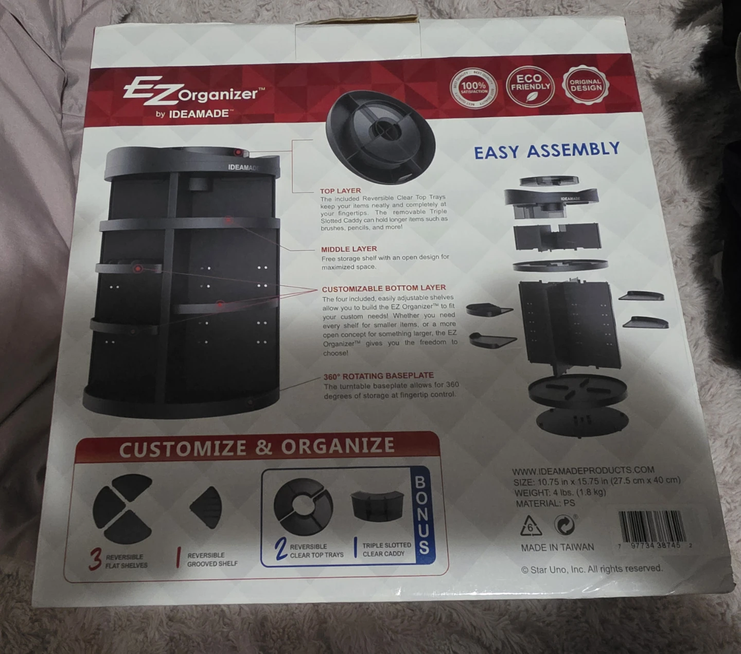 IDEAMADE EZOrganizer Rotating Storage Organizer white color - photo 3