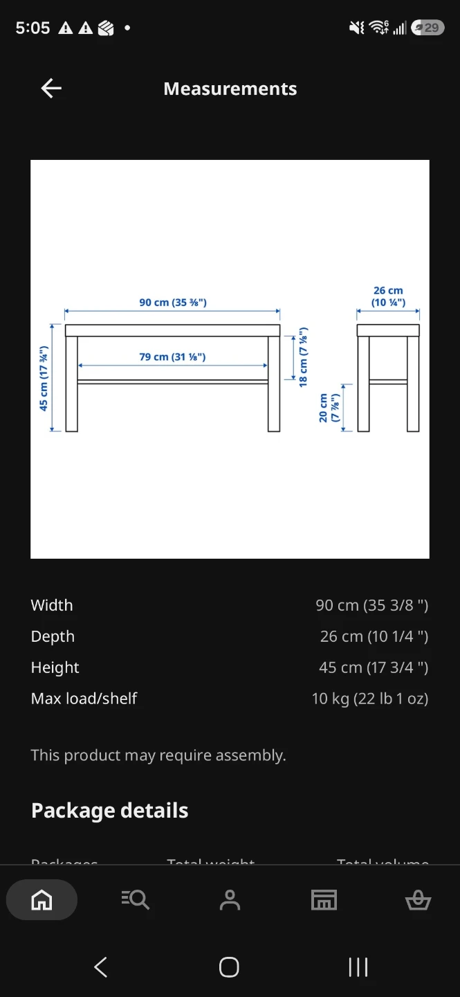 Black TV Stand with Shelf - photo 5