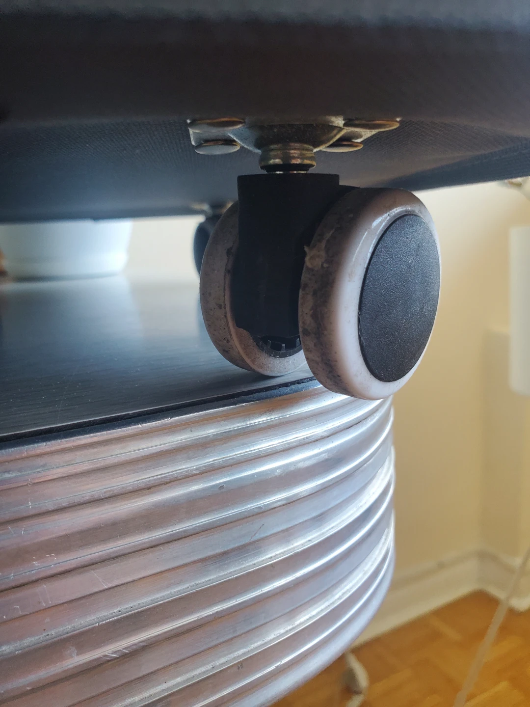 Grey Laundry Hamper with Wheels - photo 2