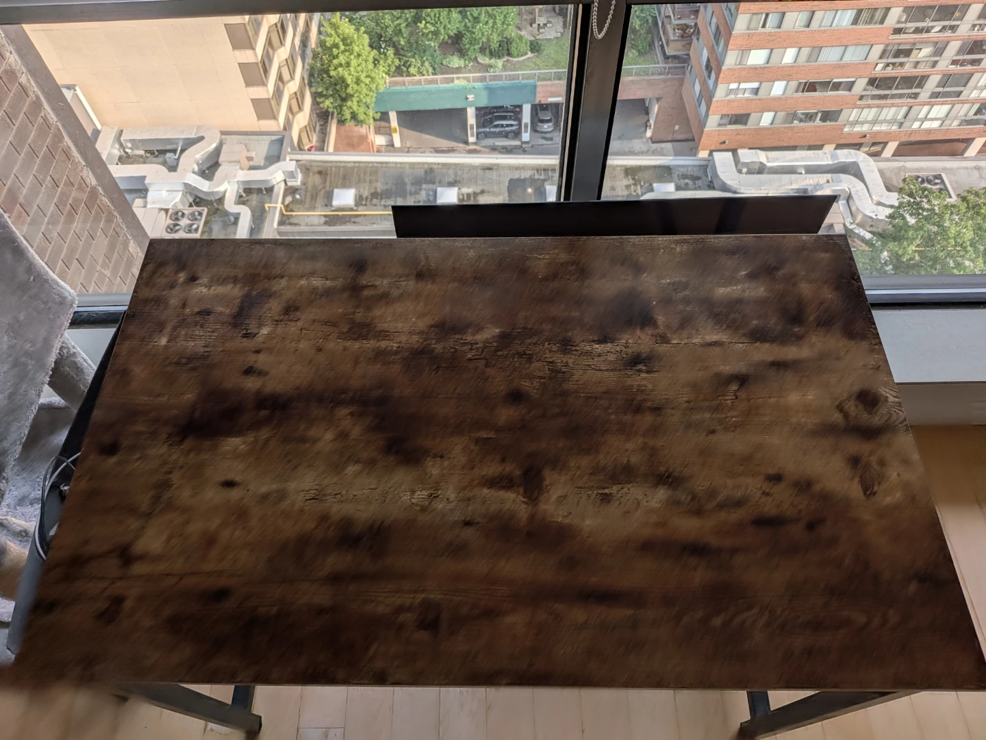 Rustic Wood Top Desk