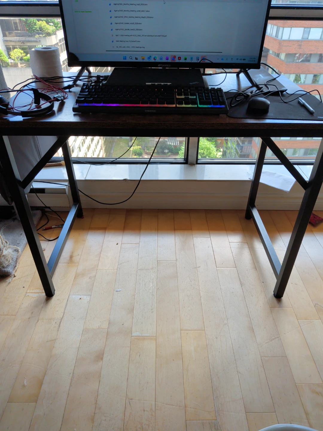 Rustic Wood Top Desk - photo 2