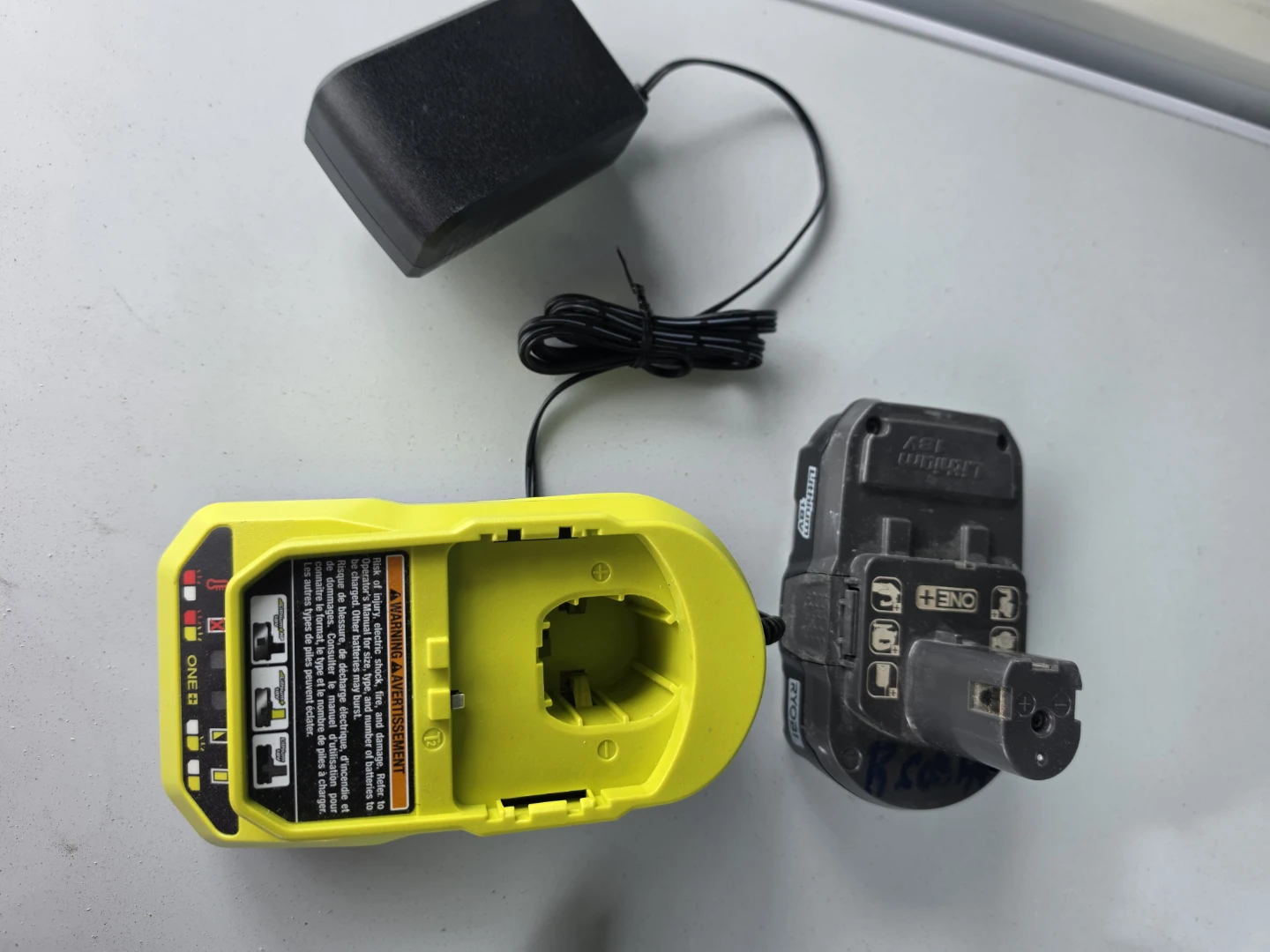 Ryobi ONE+ 18V Lithium-Ion Battery and Charger