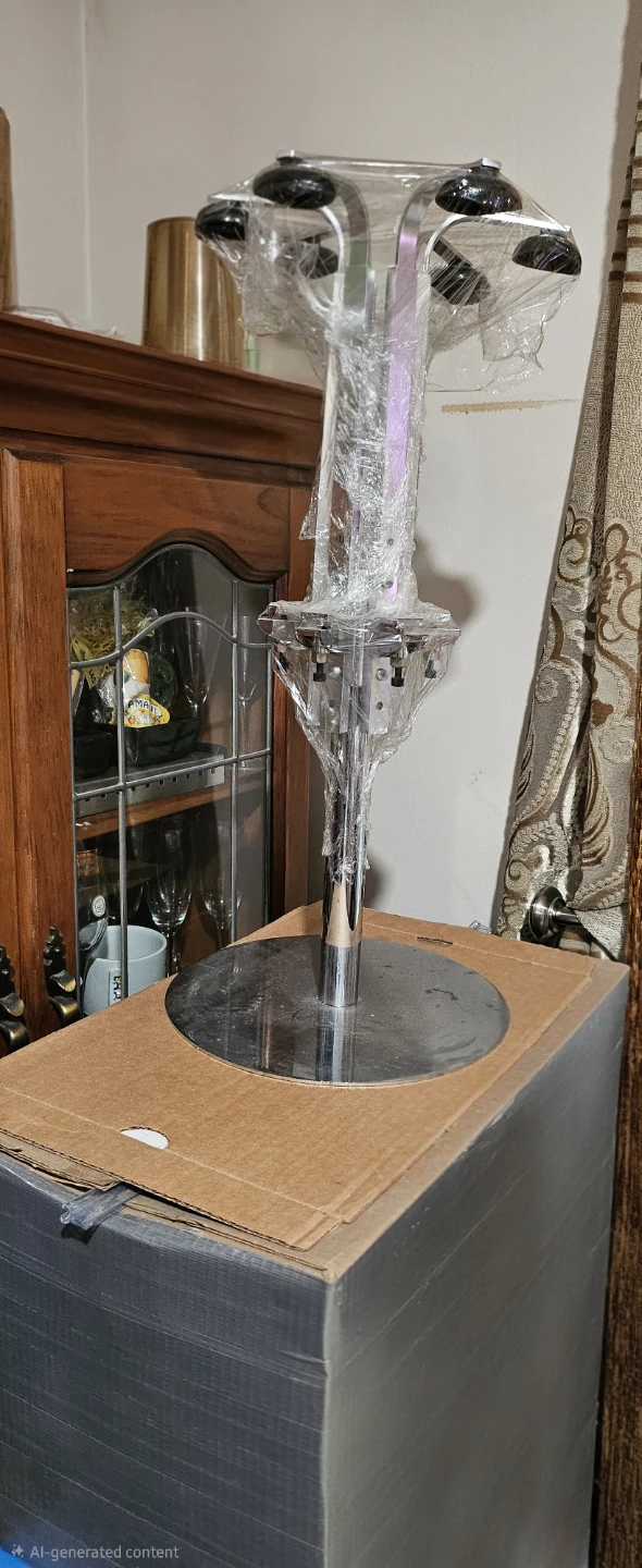 Chrome Wine/Liquor Swirl Stemware Rack