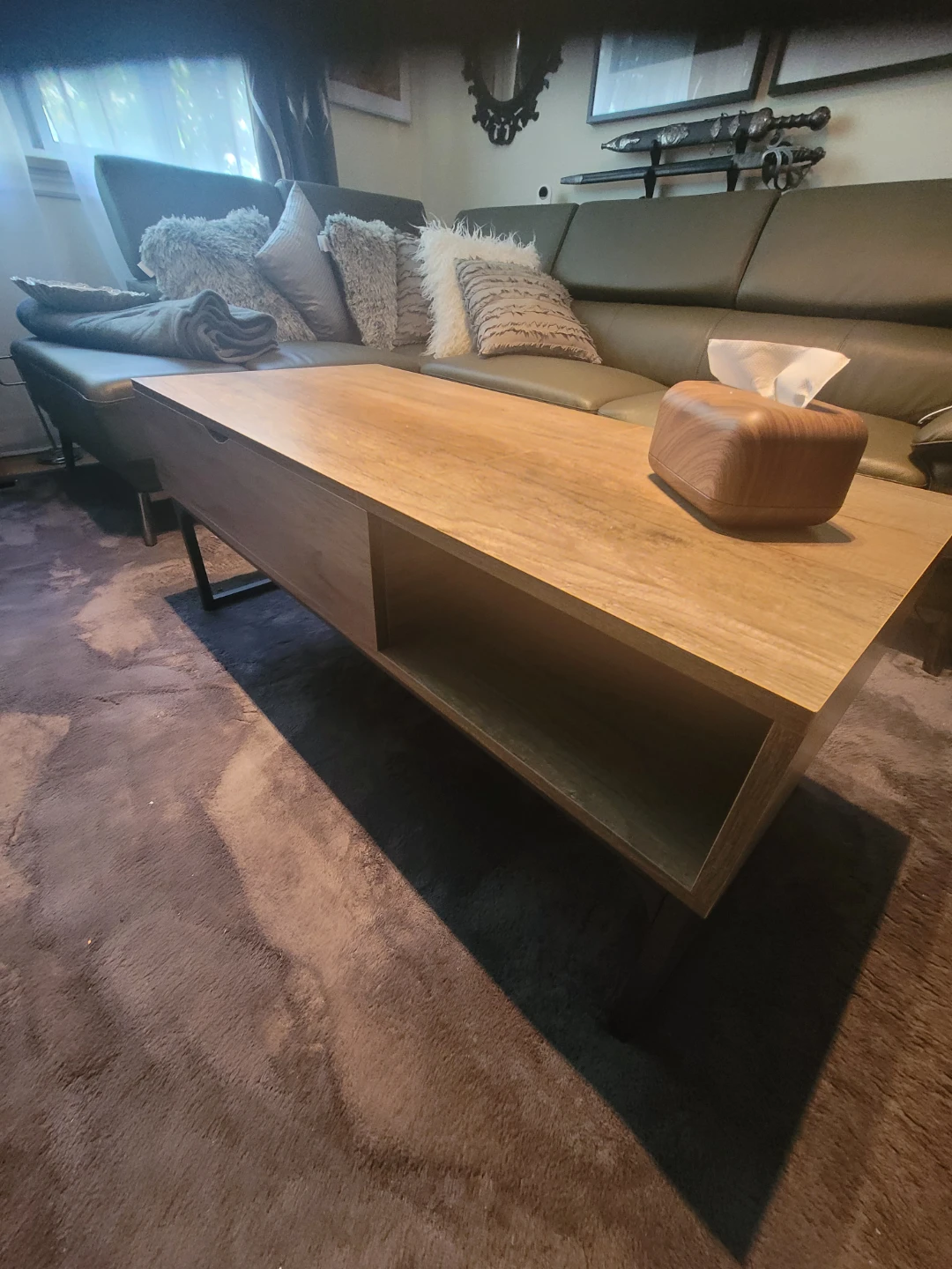 Lift-Top Coffee Table with Storage