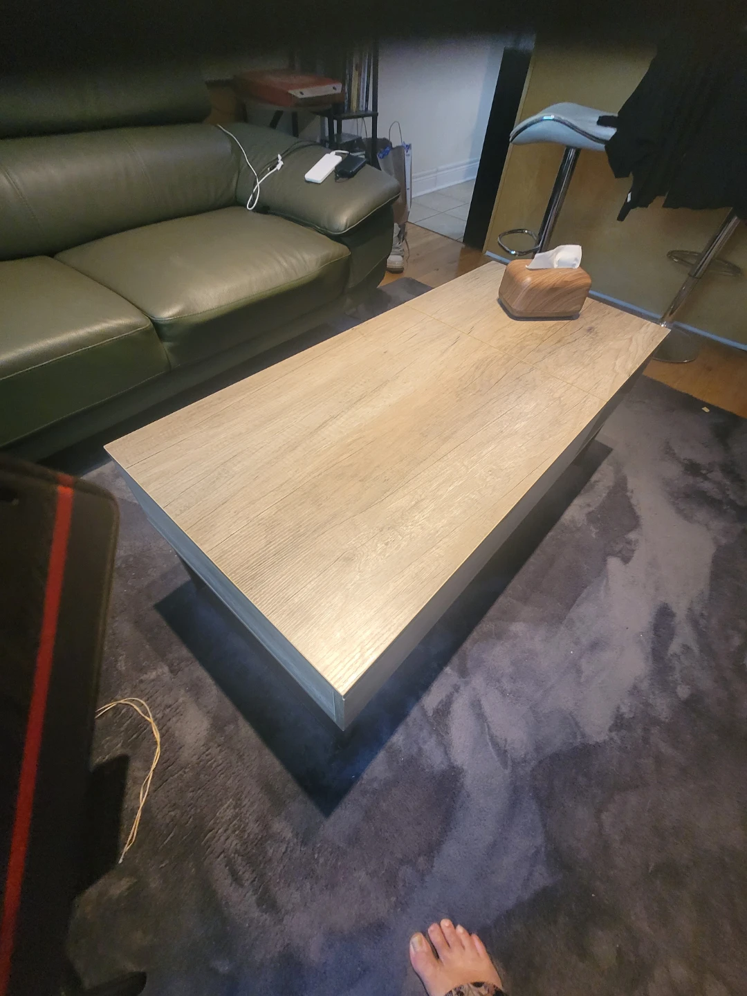 Lift-Top Coffee Table with Storage - photo 2
