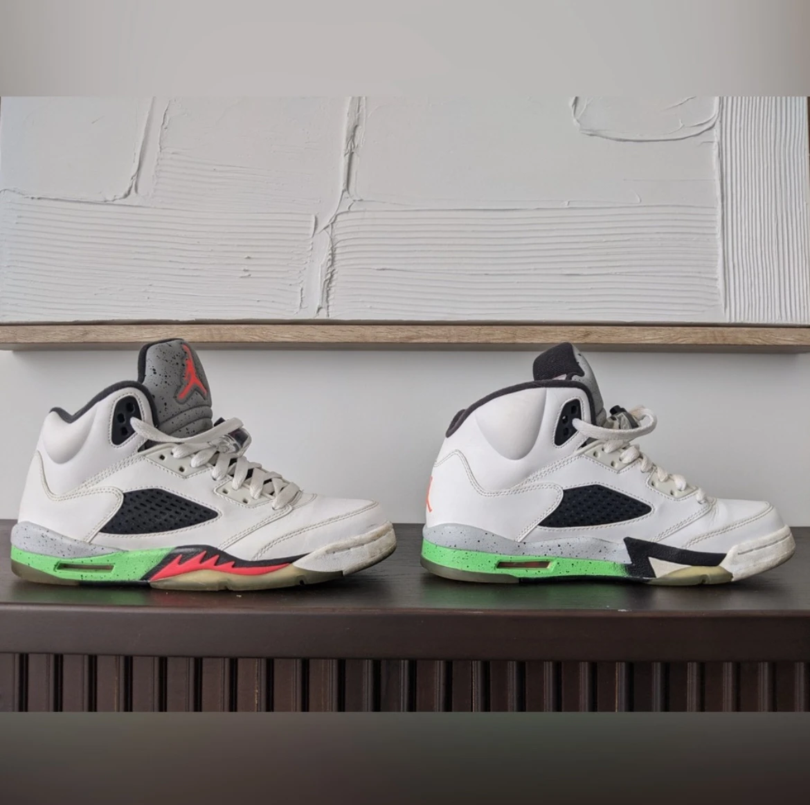 Nike Air Jordan 5 Retro Pro Stars Sneaker aka Poison Green Sneak - photo 4