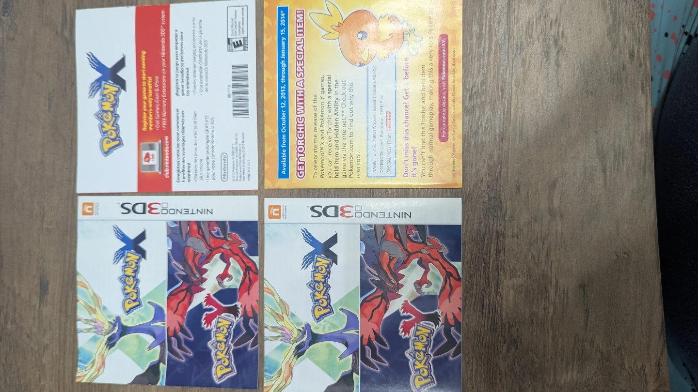 Nintendo 3DS Pokemon X CIB - photo 3