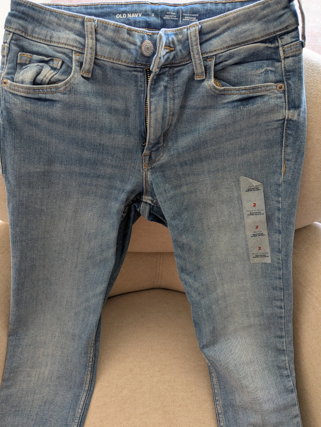 Brand new rockstar Old Navy midrise size 2 skinny - photo 3