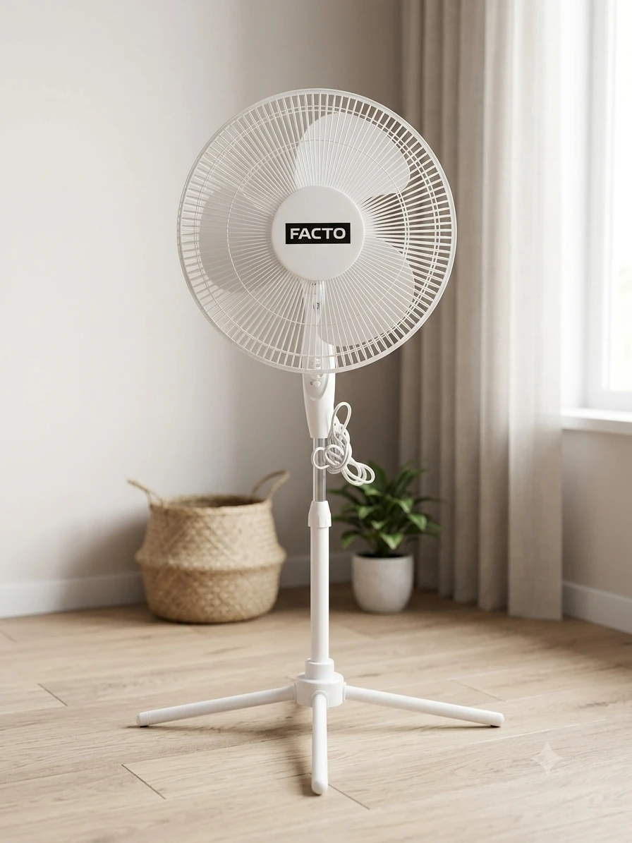 FACTO White Pedestal Fan