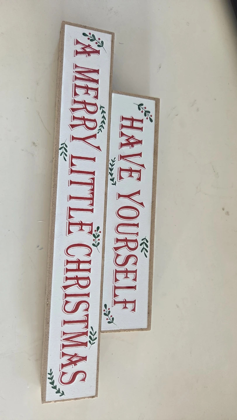 Christmas Signs: "A Merry Little Christmas" & "Have Yourself"
