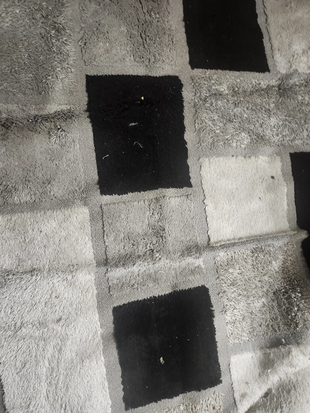 Area Rug - Black & Grey