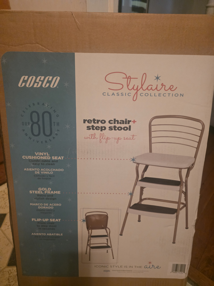COSCO Retro Chair+ Step Stool with Flip-Up Seat - photo 2