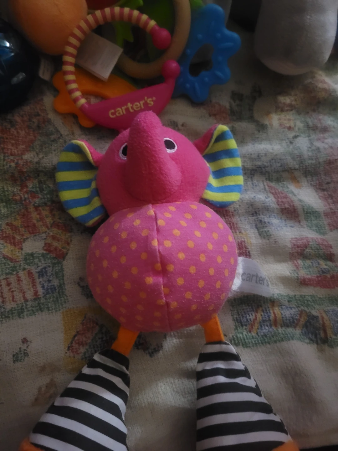Carter's pink elephant plush