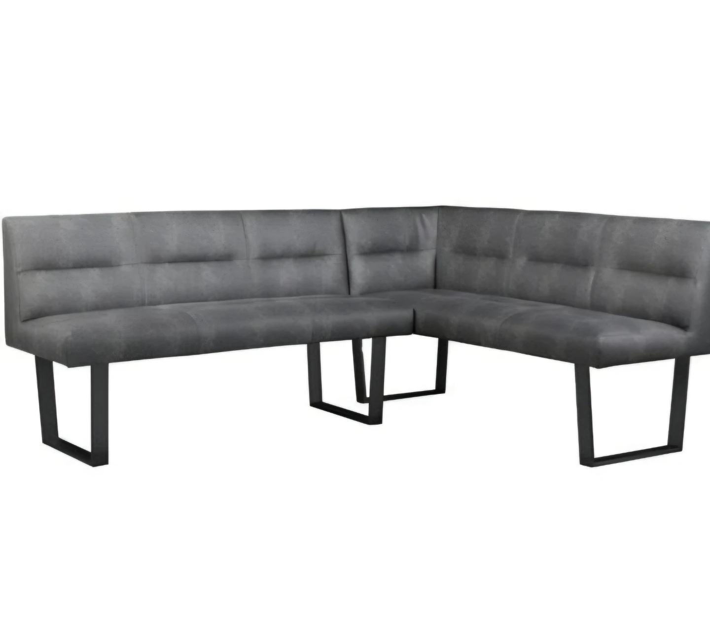 Grey L-Shaped Corner Booth Seating