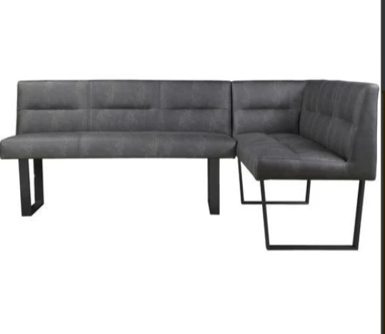 Grey L-Shaped Corner Booth Seating - photo 2