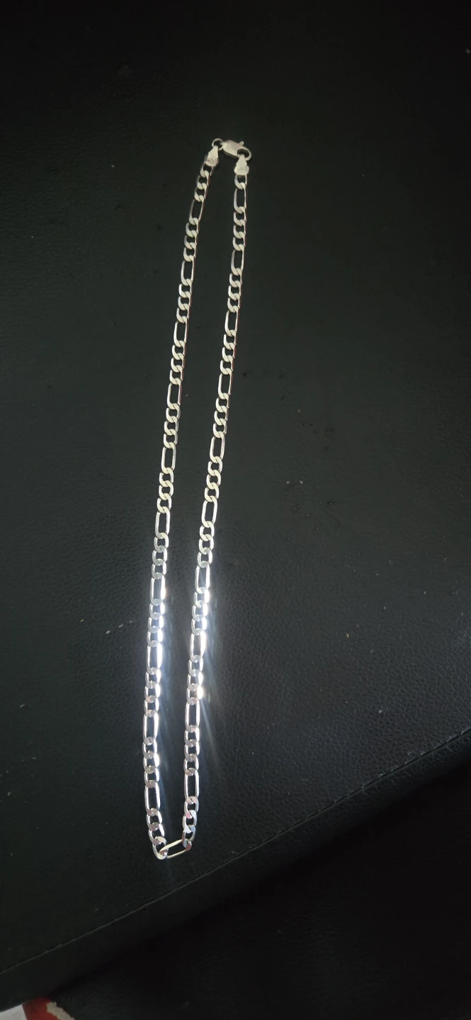 Sterling Silver Figaro Chain Necklace