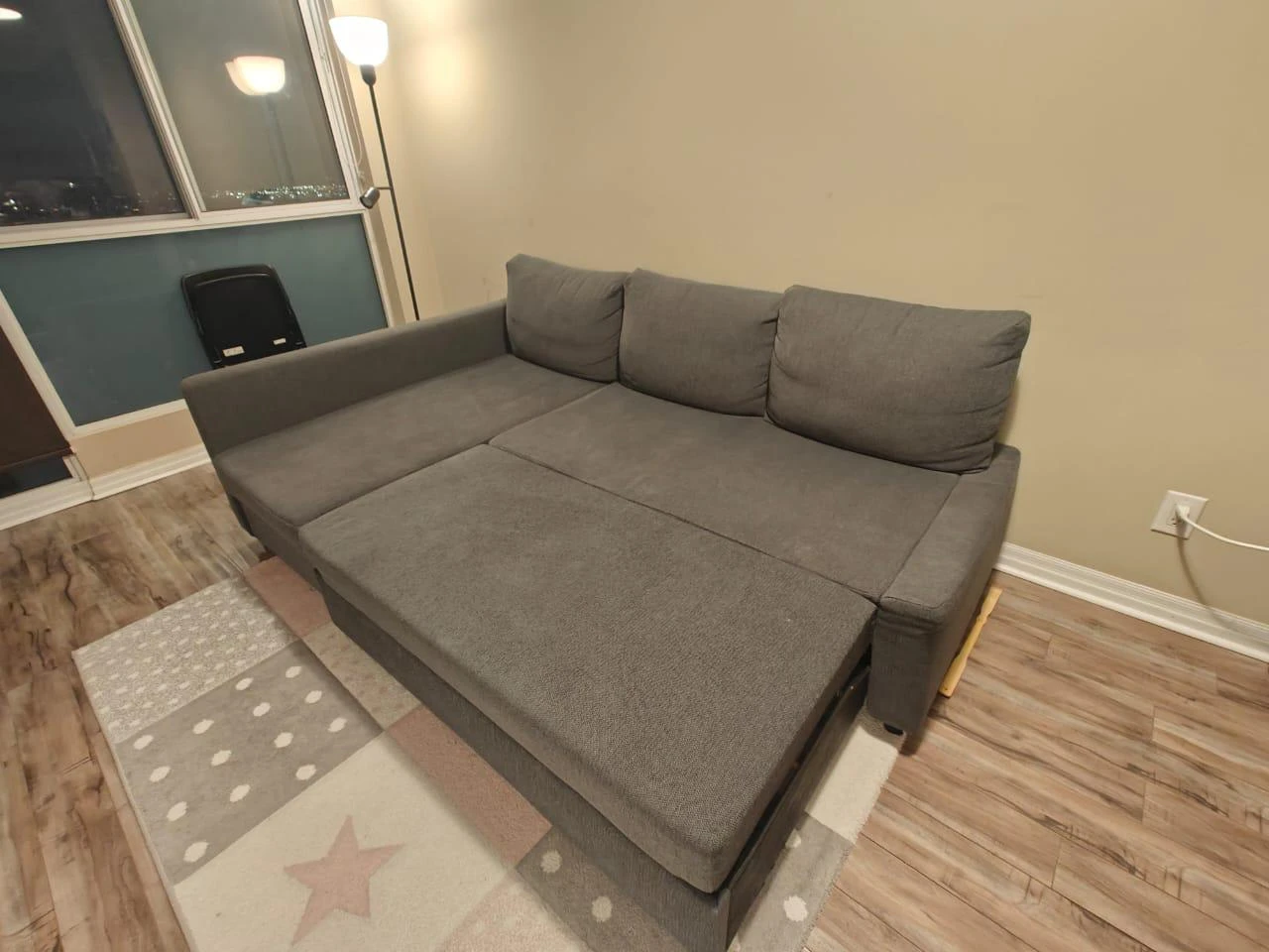 IKEA Couch/ Sofa Bed - Dark Grey - photo 4