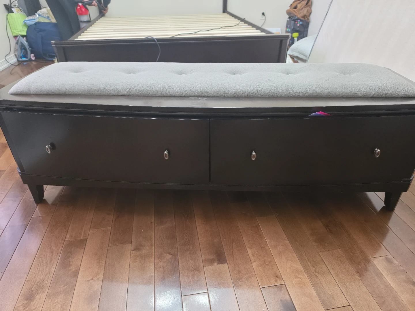 Storage Bench with Tufted Seat - photo 2