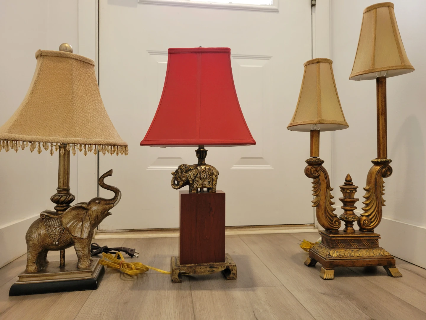 Vintage & Ornate Statement Table Lamps – Individual or Set. - photo 3