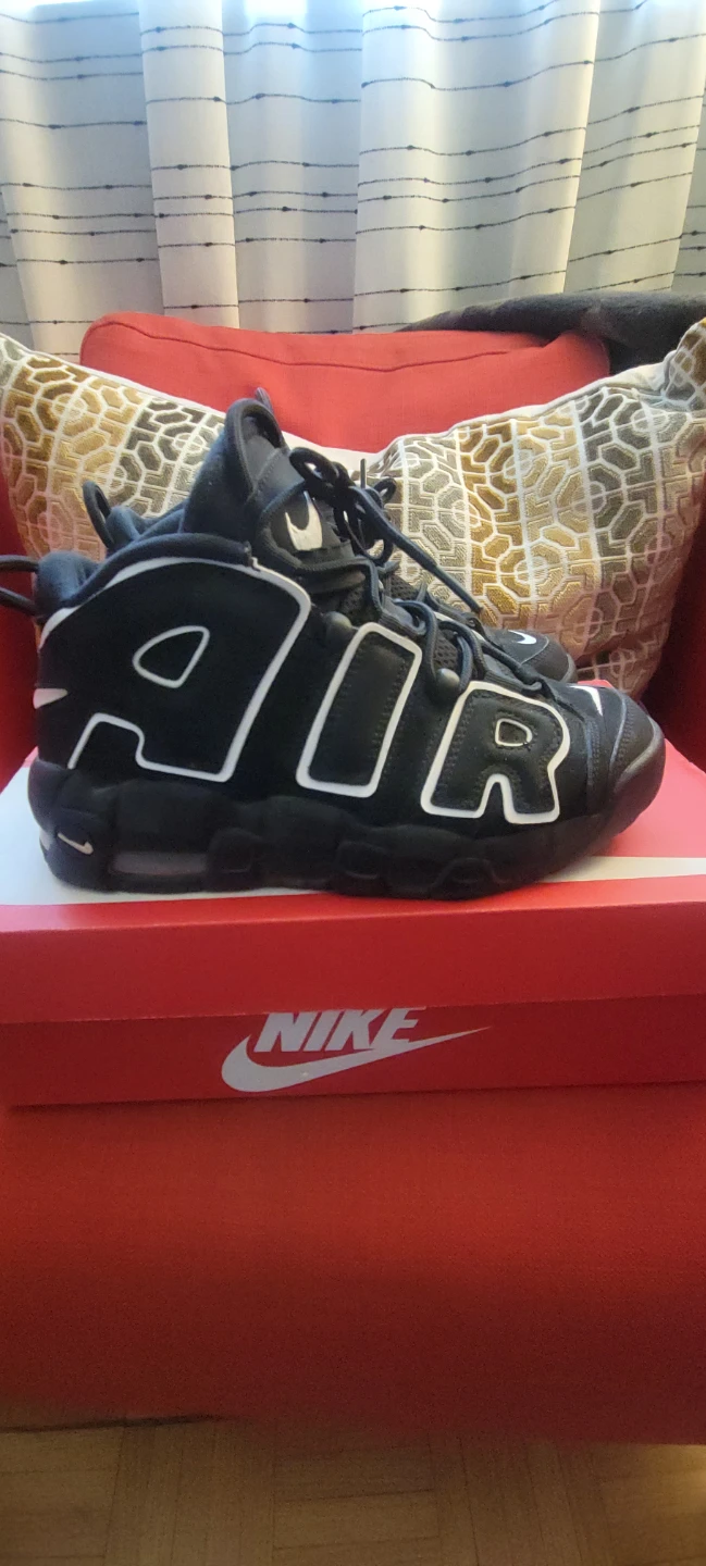 Nike Air More Uptempo (GS) Black/White Sneakers - photo 3
