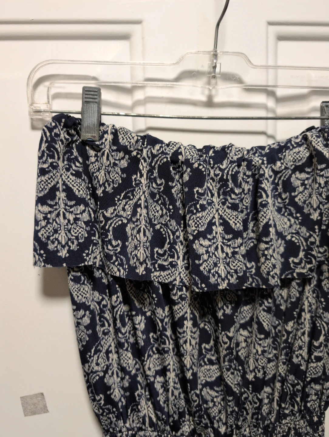 Navy Floral Strapless Romper - photo 5
