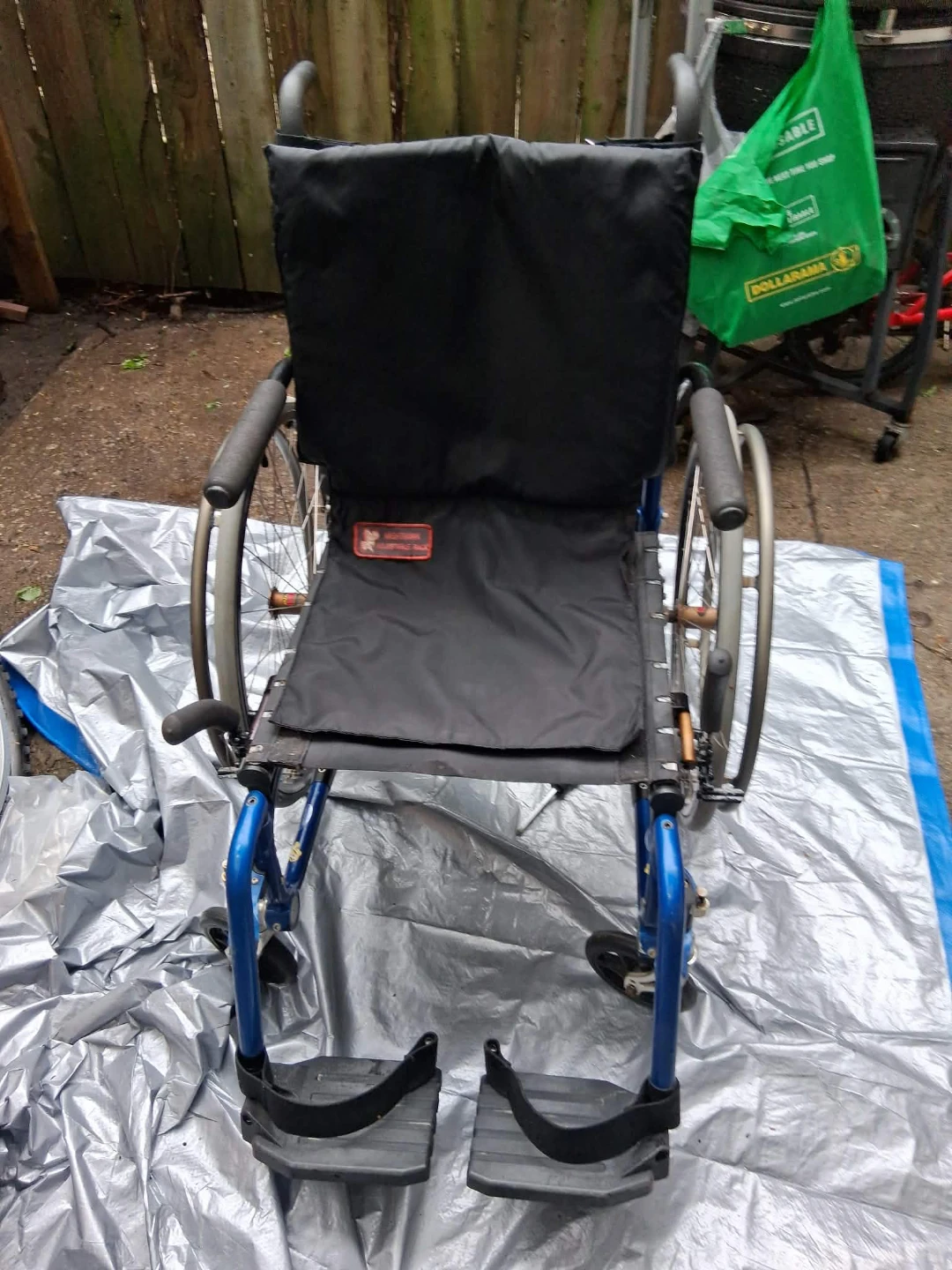 Blue Manual Wheelchair - photo 3