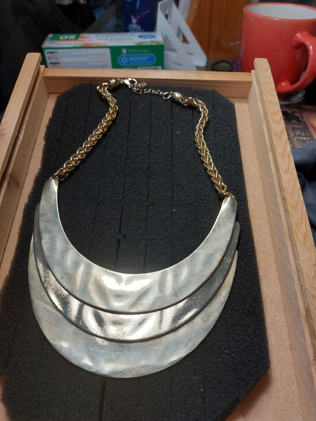 Heavy choker style necklace worn once